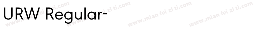 URW Regular字体转换